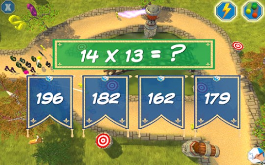 Gameplay screenshot from tower math for Android