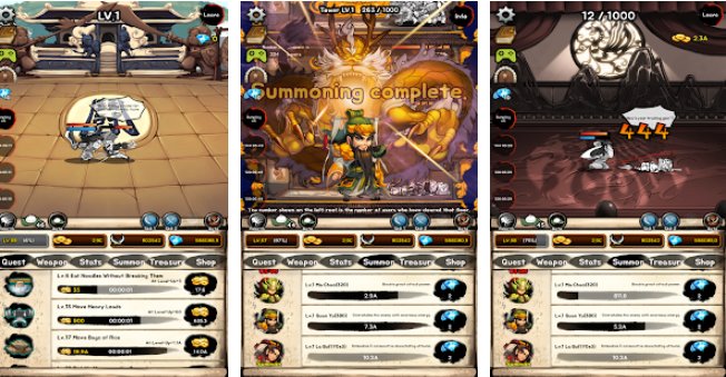 Gameplay screenshot from tower of infinity vip for Android
