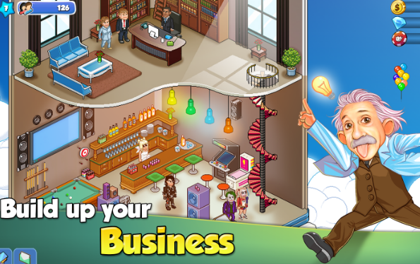 Gameplay screenshot from tower sim pixe tycoon city for Android