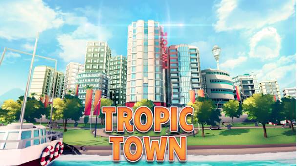town building games tropic town island city sim