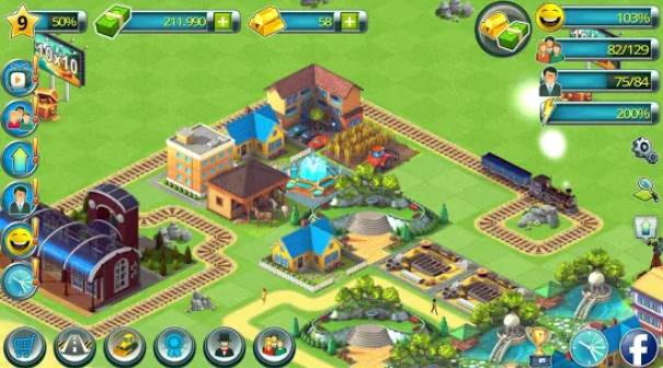 town building games tropic town island city sim MOD APK Android