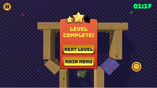 Gameplay screenshot from toy tanks for Android