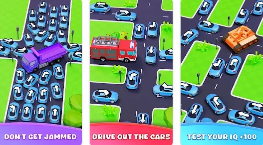Gameplay screenshot from traffic car jam escape for Android