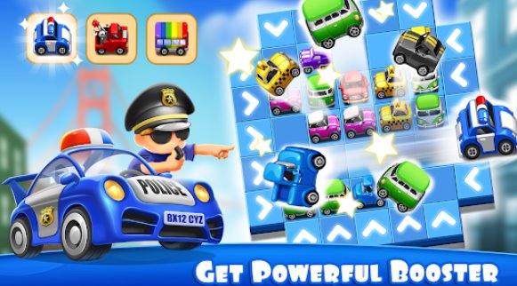 Gameplay screenshot from traffic jam cars puzzle for Android