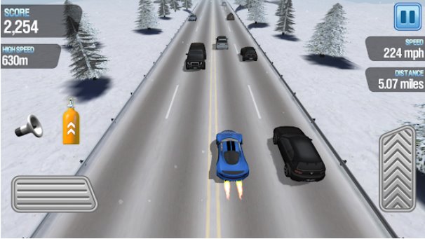Gameplay screenshot from traffic racing how fast can you drive for Android
