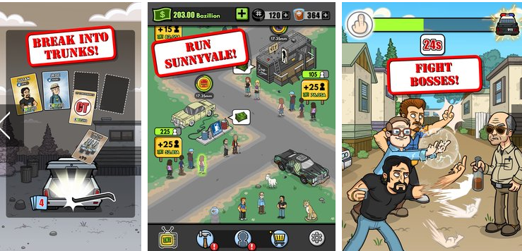 Gameplay screenshot from trailer park boys greasy money for Android