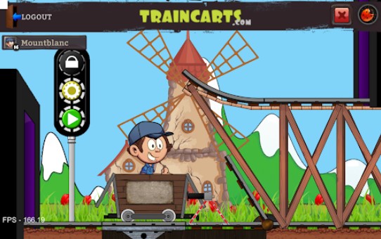 Gameplay screenshot from train carts early access for Android