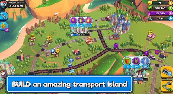 Gameplay screenshot from transit king tycoon transport empire builder for Android