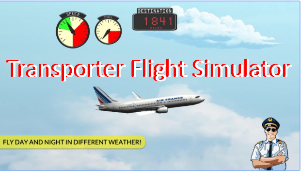 simulatore di volo transporter
