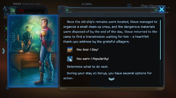 Gameplay screenshot from trap for winners text adventure and cyoa for Android