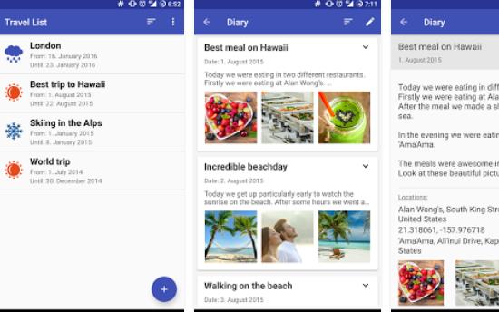 Gameplay screenshot from travel diary for Android