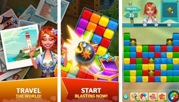 Gameplay screenshot from traveling blast early access for Android