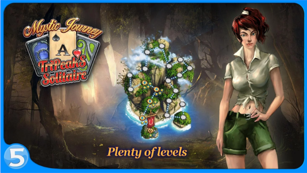 Gameplay screenshot from tri peaks solitaire for Android