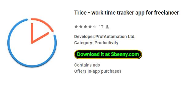 Trice werktijd tracker app voor freelancer