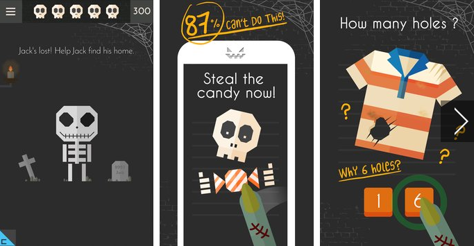 Gameplay screenshot from tricky test 2 halloween 2016 for Android