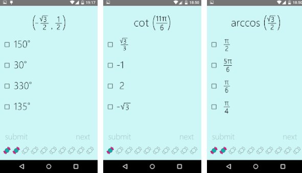 Gameplay screenshot from trig or treat for Android