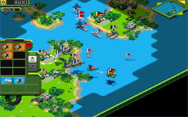 Gameplay screenshot from tropical stormfront rts for Android