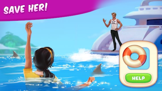Gameplay screenshot from tropicmania match 3 and gems for Android