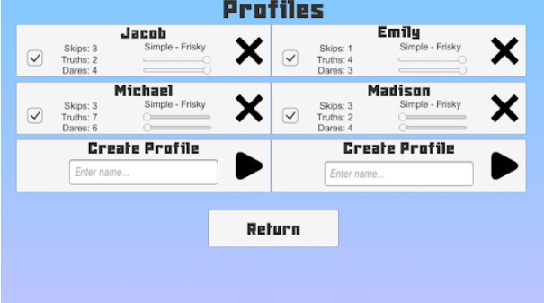 Gameplay screenshot from truth or dare adults for Android