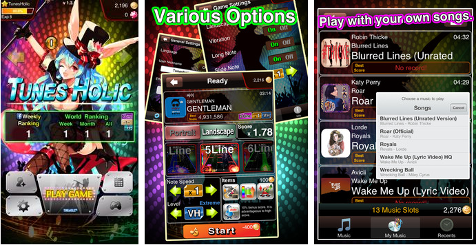 Gameplay screenshot from tunesholic for Android