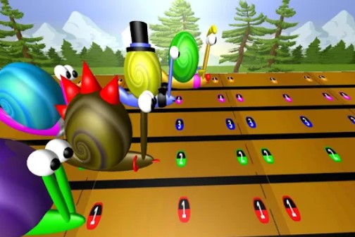 Gameplay screenshot from turbo snail racing pro for Android