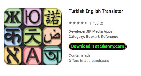 turkish english translator