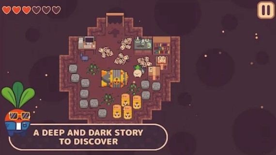 Gameplay screenshot from turnip boy commits tax evasion for Android