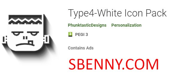 type4 white icon pack