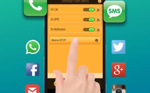 Gameplay screenshot from ultimate flash alerts for Android