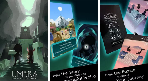 Gameplay screenshot from umbra amulet of light for Android