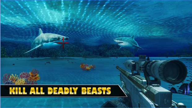 cazador de francotiradores de tiburones bajo el agua MOD APK Android