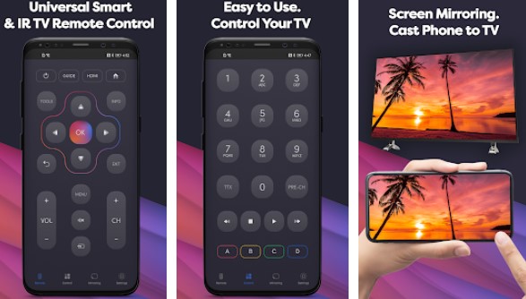 Gameplay screenshot from uniMote universal smart tv remote control for Android