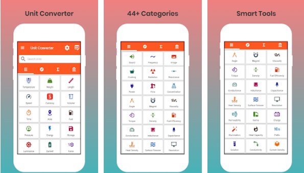 Gameplay screenshot from unit converter pega pro premium for Android