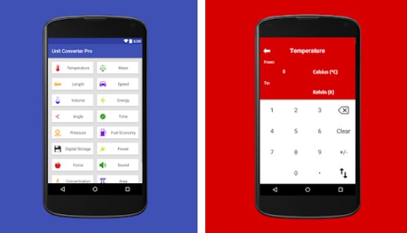 Gameplay screenshot from unit converter pro for Android