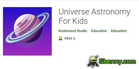 universum-astronomie voor kinderen