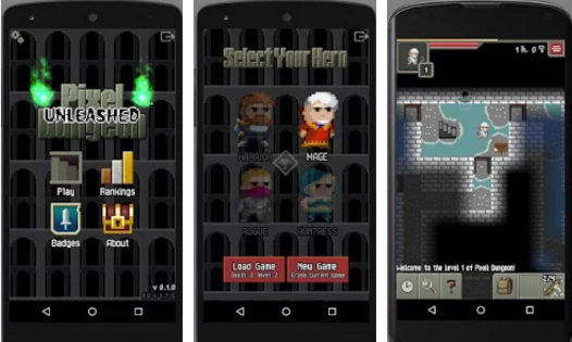 Gameplay screenshot from unleashed pixel dungeon for Android