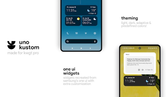 Gameplay screenshot from uno for kwgt pro for Android