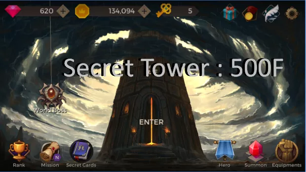  Secret Tower : 500F