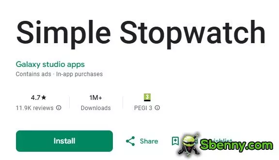Simple stopwatch