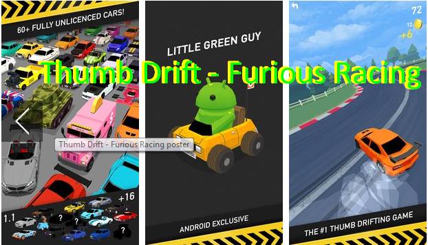  Thumb Drift - Fast & Furious One Touch Car Racing