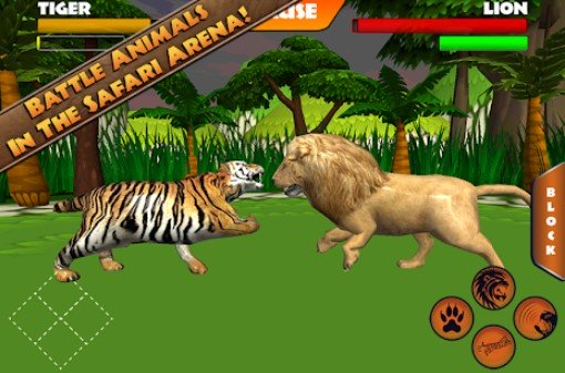 Gameplay screenshot from safari arena animal fighter for Android