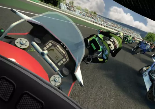 Gameplay screenshot from sbk vr for Android
