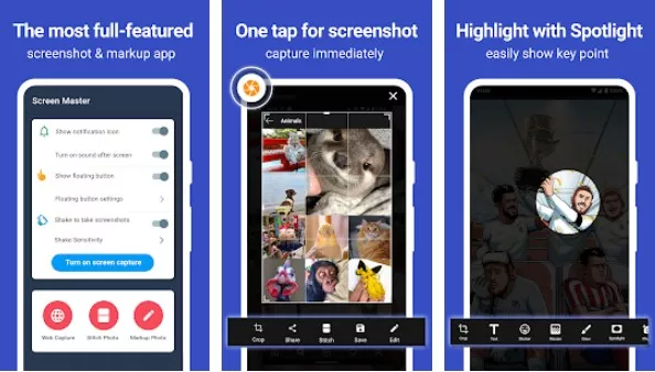 Gameplay screenshot from screen master pro for Android