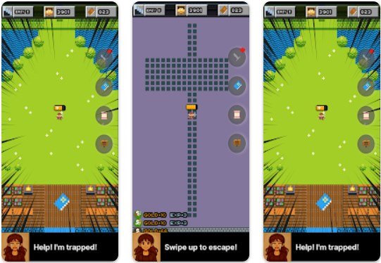 Gameplay screenshot from Scroll Dungeon:Shorts RPG for Android