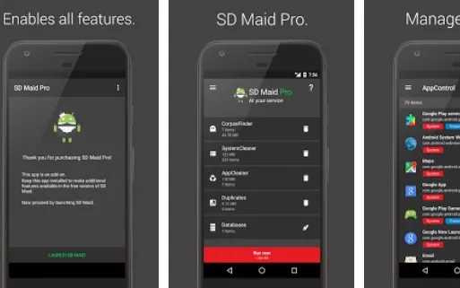 Gameplay screenshot from sd maid pro unlocker for Android