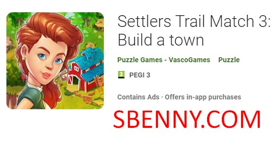  Settlers Trail Match 3: Build a town