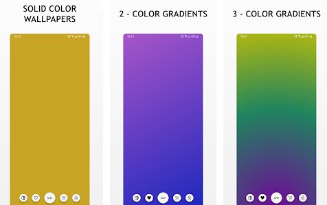 Gameplay screenshot from shader colourful gradients for Android