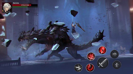 Gameplay screenshot from shadow rival action war rpg for Android