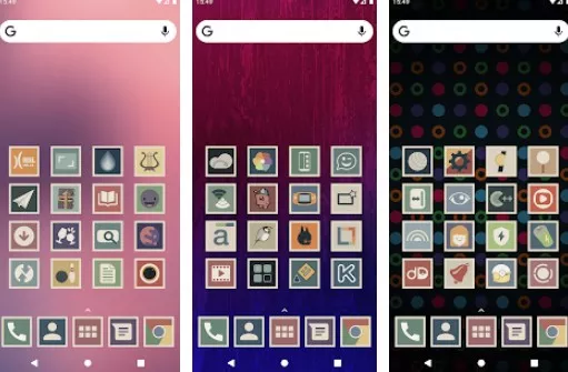 Gameplay screenshot from shimu icon pack for Android