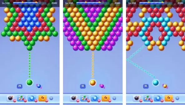 Gameplay screenshot from shoot bubble for Android
